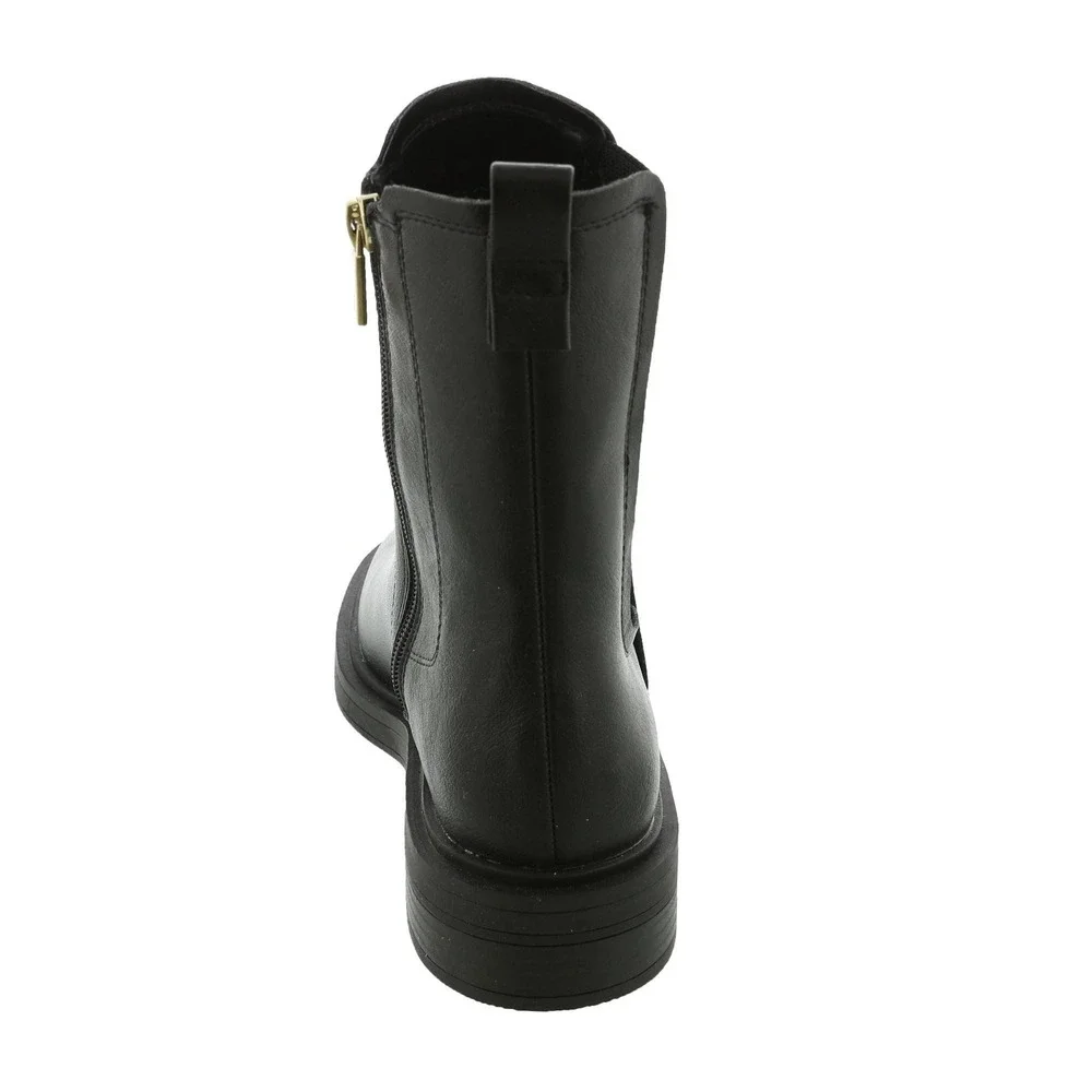Kenneth Cole Reaction Anabelle Chelsea Womens 7.5 Black Boot Ankle Zip NWT